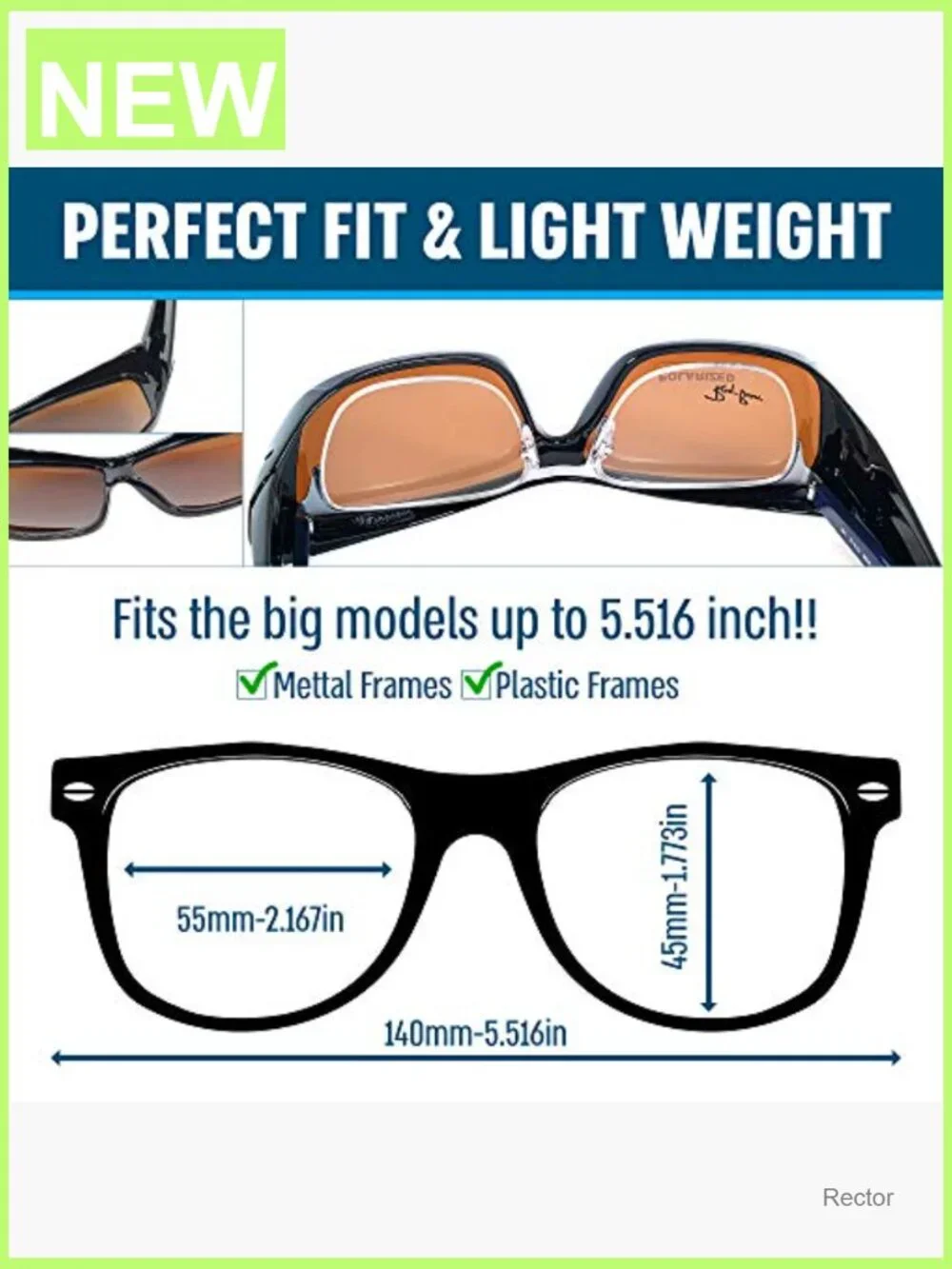 Fit Over Polarized Sunglasses for Men